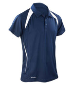 Spiro Team Spirit Polo Shirt Navy/White