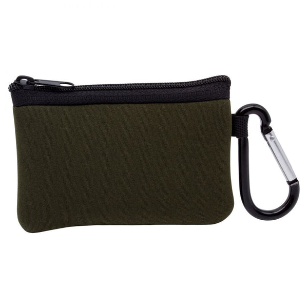 Branded Neoprene Wallet with Carabiner