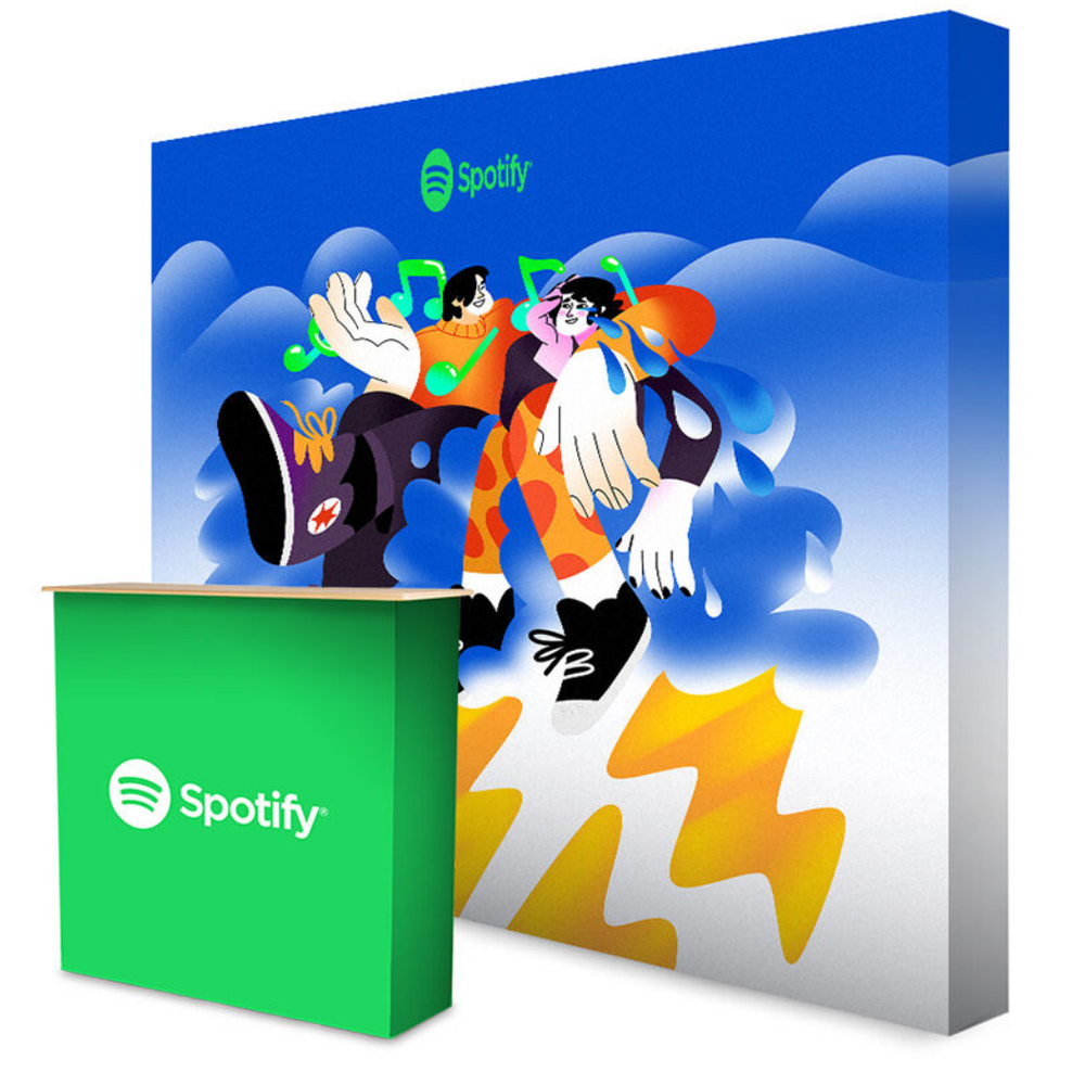 3x4m Pop-Up Stand with Pop-Up Counter