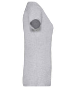 Fruit of the Loom Lady Fit Value V Neck T-Shirt Heather Grey