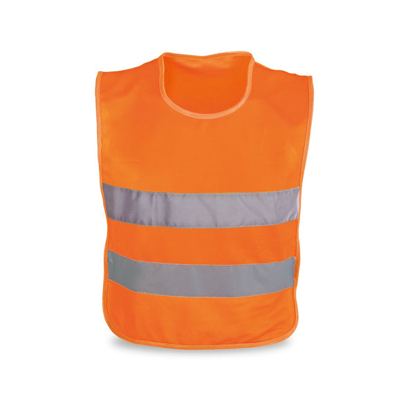 MIKE. 100% polyester reflective kids' vests