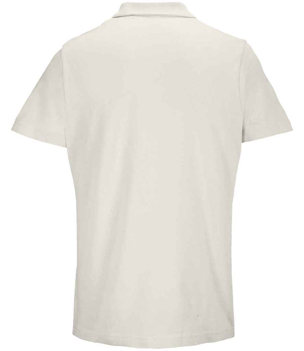 SOL'S Unisex Pulse Twin Piqué Polo Shirt Off White