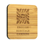 92mm x 92mm Bamboo Coaster with Cork Base