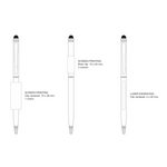 BIC® Sleek Stylus Matt Pen Matt Silver with Black Ink