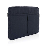 Branded Laluka AWARE™ recycled cotton 15.6 inch laptop sleeve
