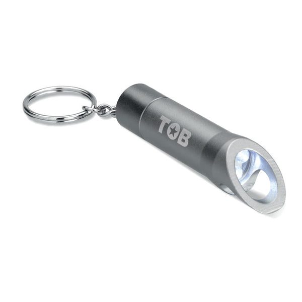 Branded Metal torch key ring