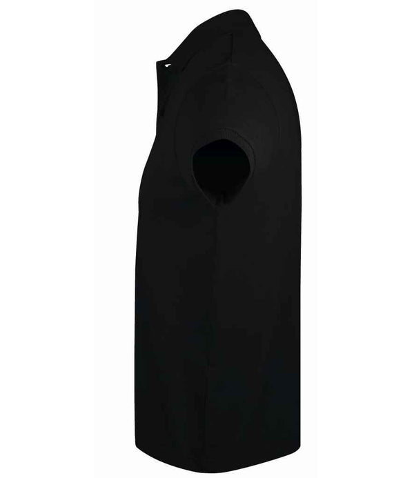 SOL'S Prime Poly/Cotton Piqué Polo Shirt Black