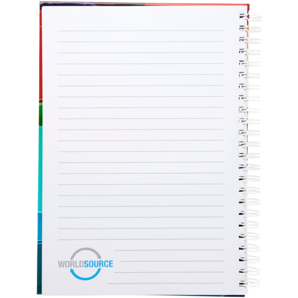 Branded Wire-o A4 notebook hard cover