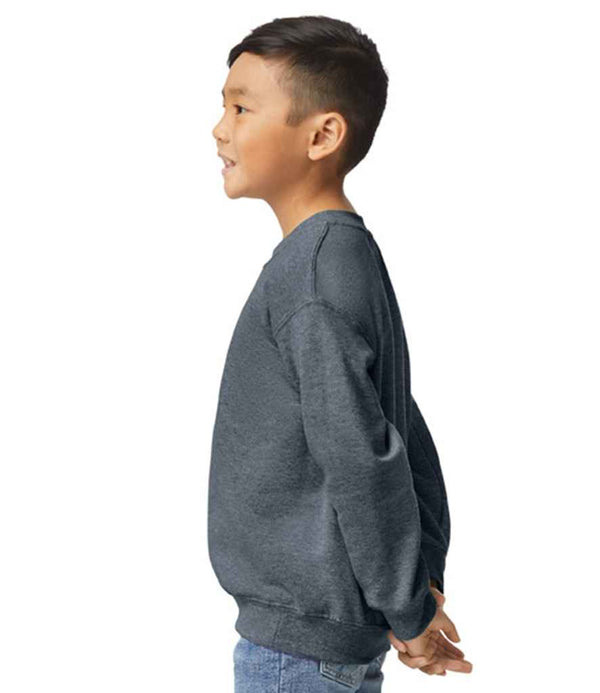 Gildan Kids Heavy Blend™ Drop Shoulder Sweatshirt Dark Heather