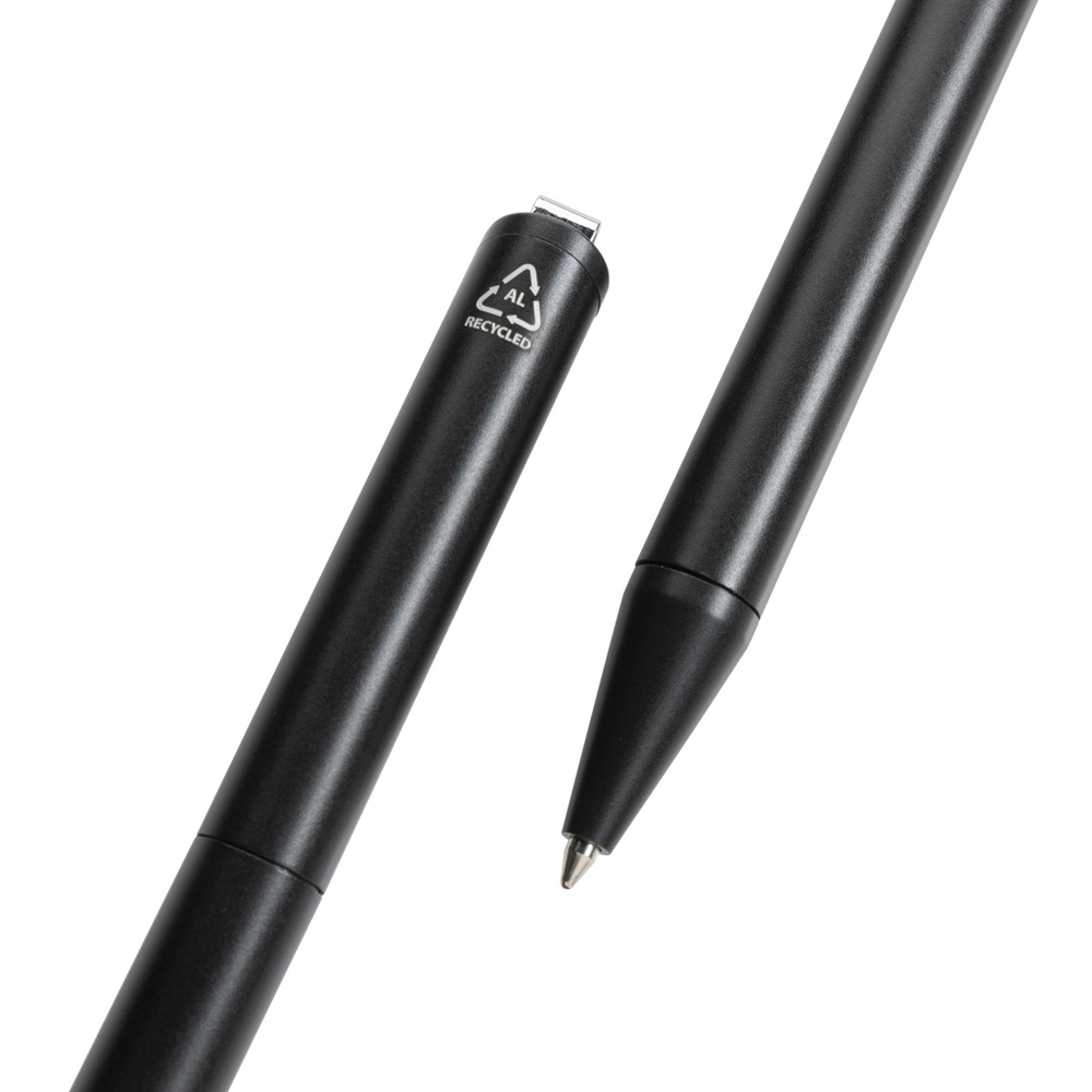 Branded Xavi RCS certified recycled aluminium pen