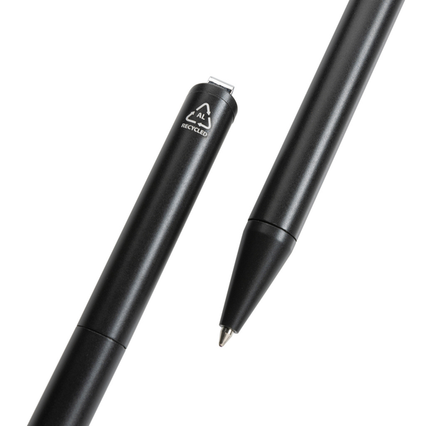 Branded Xavi RCS certified recycled aluminium pen
