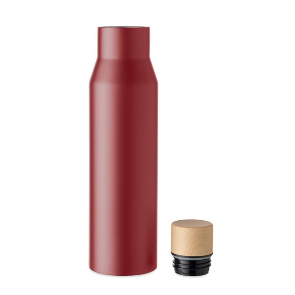 Double wall flask 500 ml with Wooden Lid