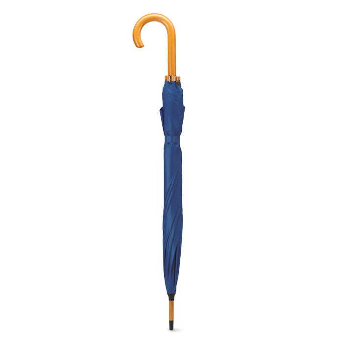 23 inch umbrella with Wooden Handle Blue