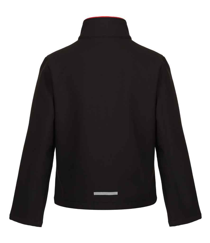 Regatta Kids Ablaze Soft Shell Jacket Black/Classic Red