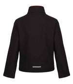 Regatta Kids Ablaze Soft Shell Jacket Black/Classic Red