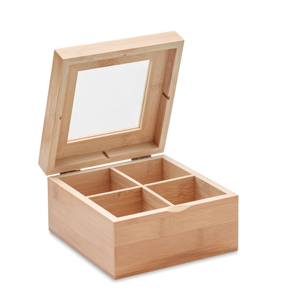 Branded Bamboo tea box