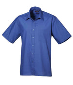 Premier Short Sleeve Poplin Shirt Royal Blue