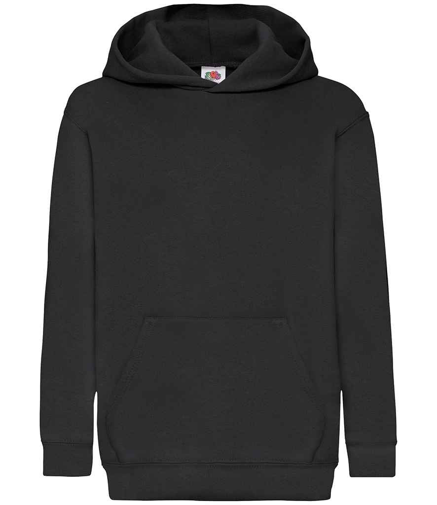 Fruit of the Loom Kids Classic Hooded Sweatshirt Black