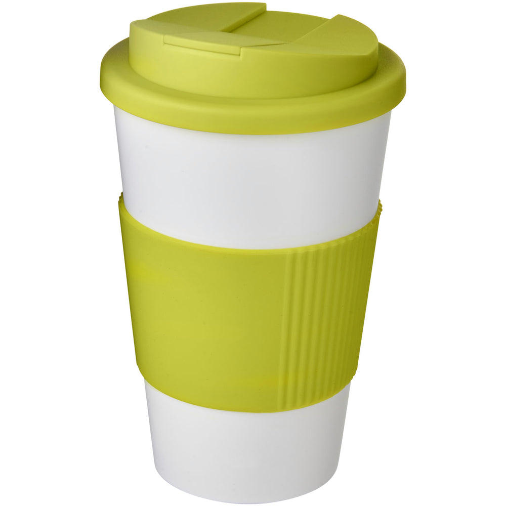 Americano® 350 ml tumbler with grip & spill-proof lid
