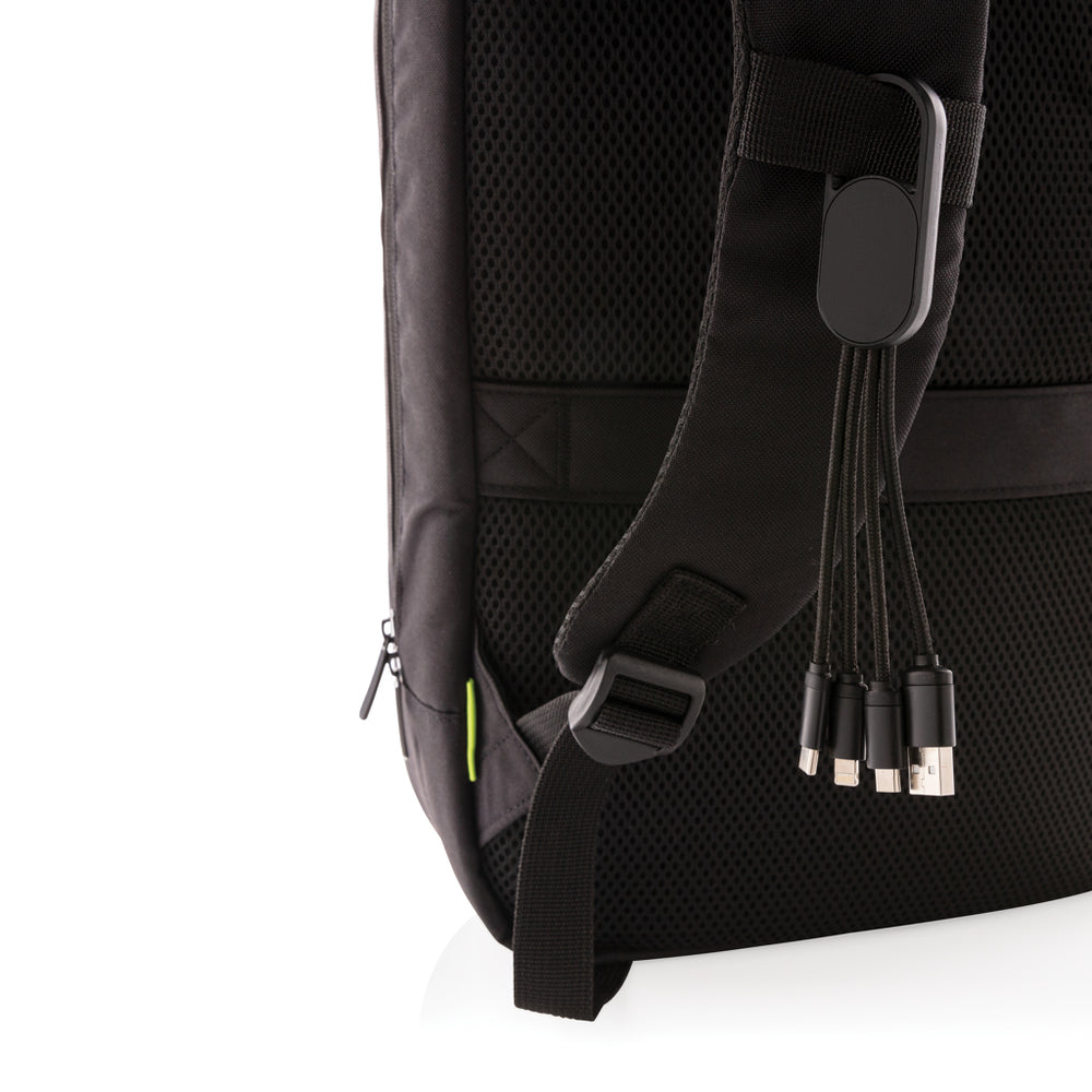 Branded 4-in-1 cable with carabiner clip