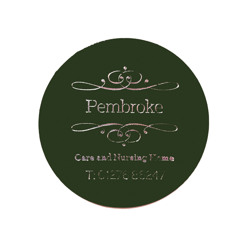 Recycled Large Leather Round Coaster