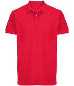 SOL'S Unisex Pacific Twin Piqué Polo Shirt Red