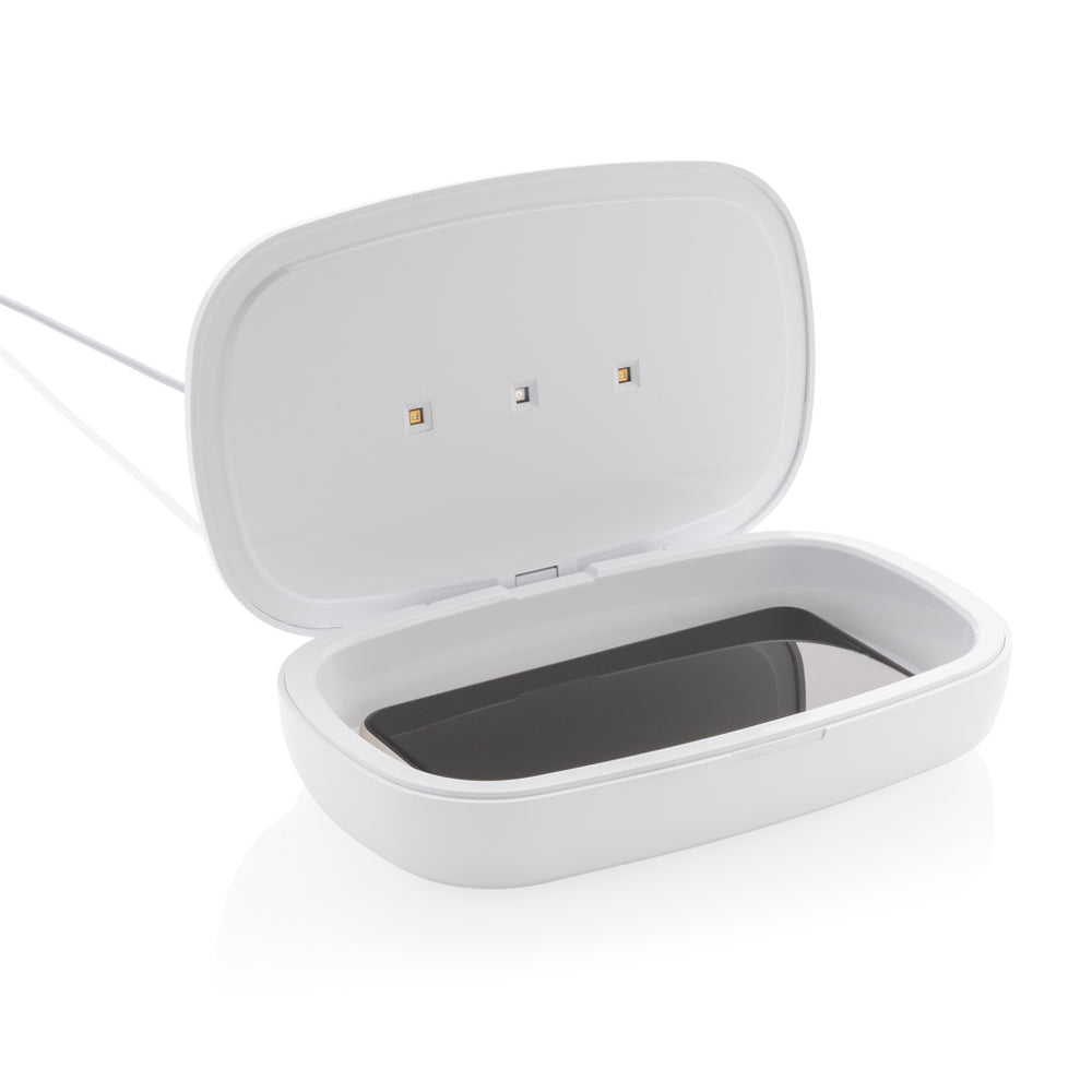 Branded UV-C steriliser box with 5W wireless charger