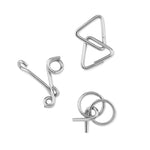 Branded Set of 3 metal brain teasers