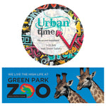 Re-Positionable cling window stickers in clear or white vinyl within 200sq cms