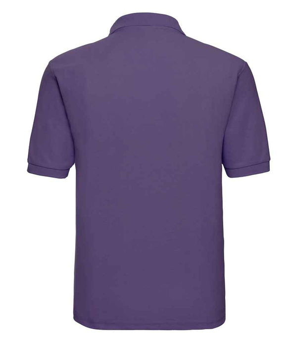 Russell Poly/Cotton Piqué Polo Shirt Purple