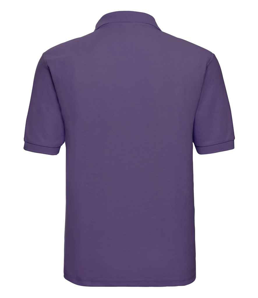 Russell Poly/Cotton Piqué Polo Shirt Purple