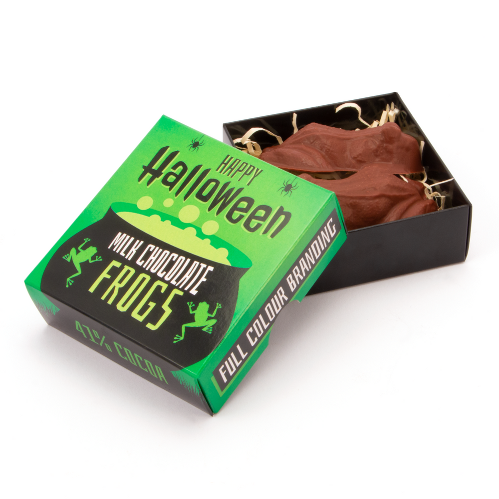 Halloween, Eco Treat Box, Milk Chocolate Frogs, x2 Bespoke