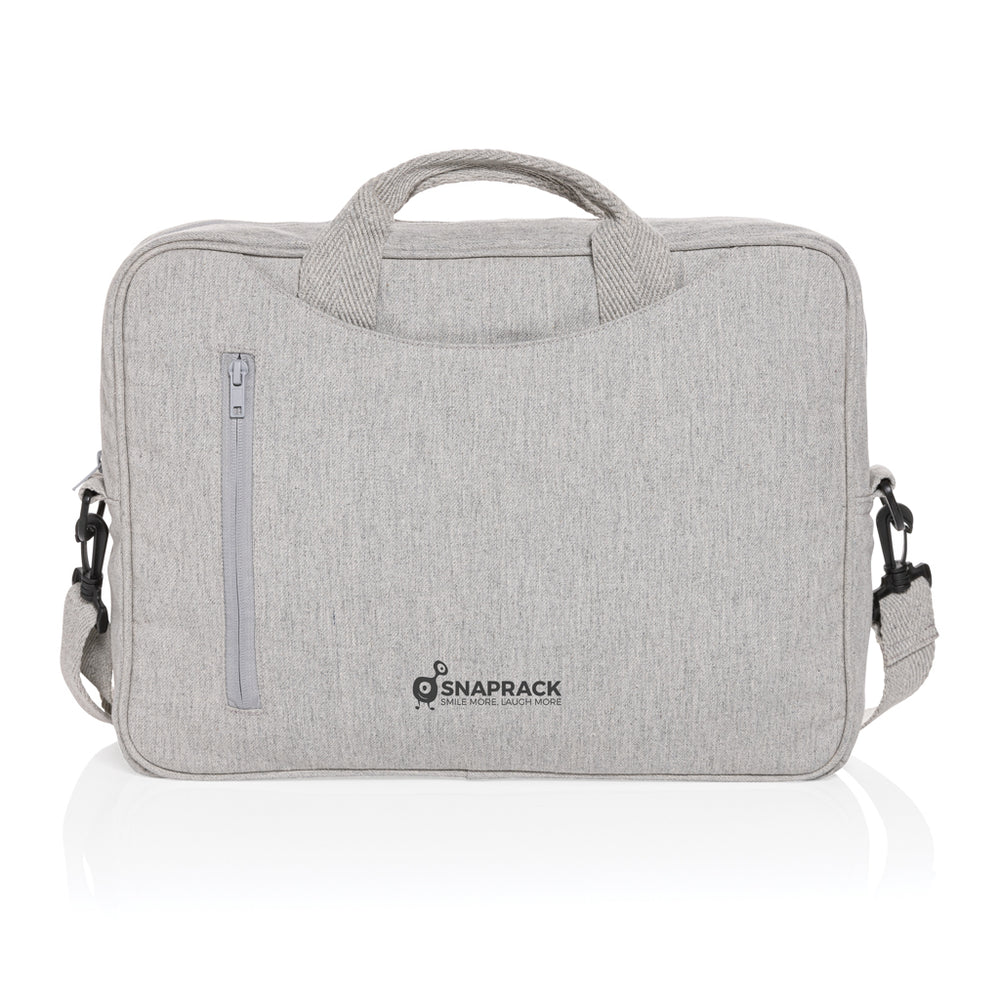 Branded Laluka AWARE™ recycled cotton 15.4 inch laptop bag