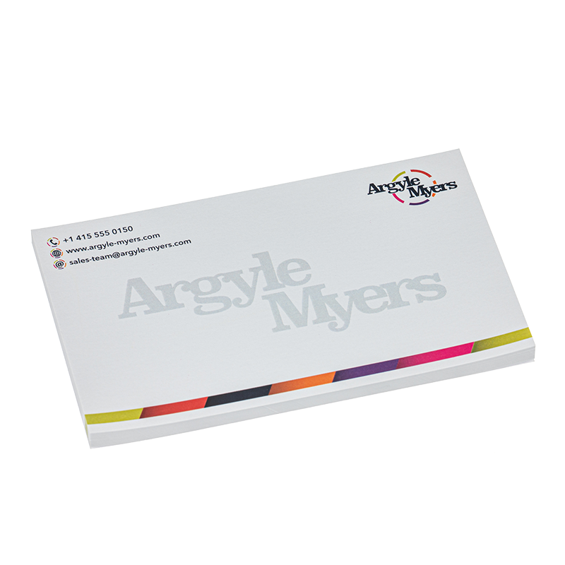 Branded 125x75mm Sticky note