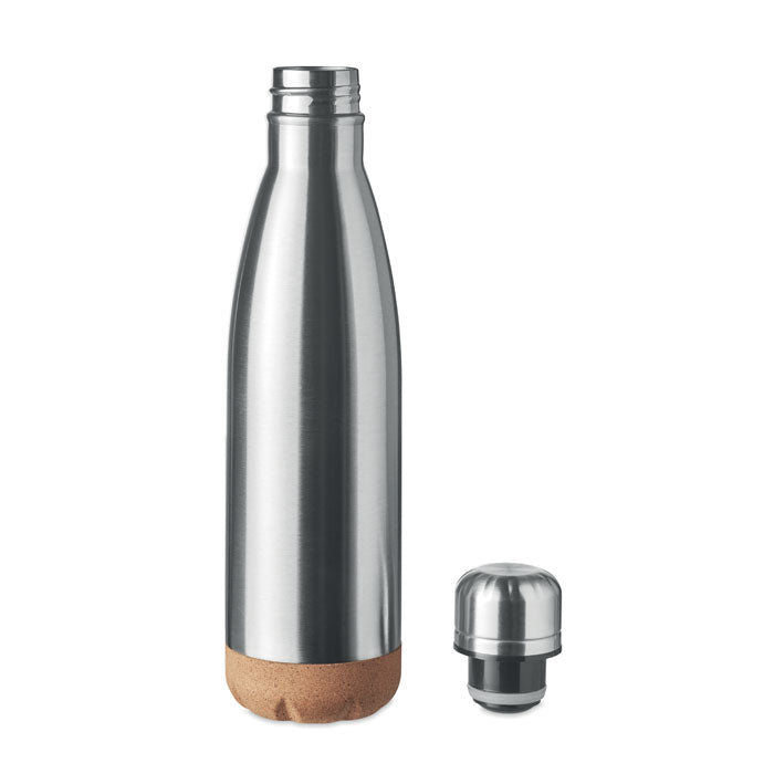 Double wall bottle 500 ml with Cork Base