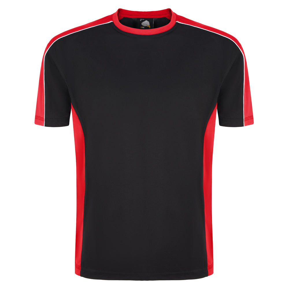 Orn Avocet Two Tone Polyester T-Shirt Black/Red
