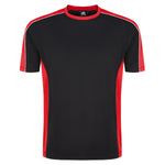 Orn Avocet Two Tone Polyester T-Shirt Black/Red