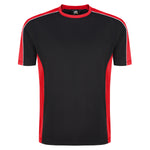 Orn Avocet Two Tone Polyester T-Shirt Black/Red