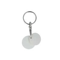 Multi Euro Trolley Coin Keyring