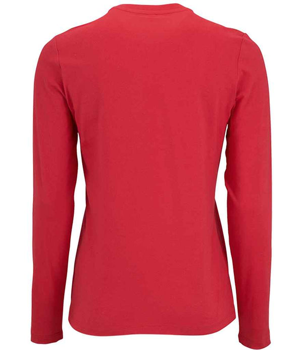 SOL'S Ladies Imperial Long Sleeve T-Shirt Red