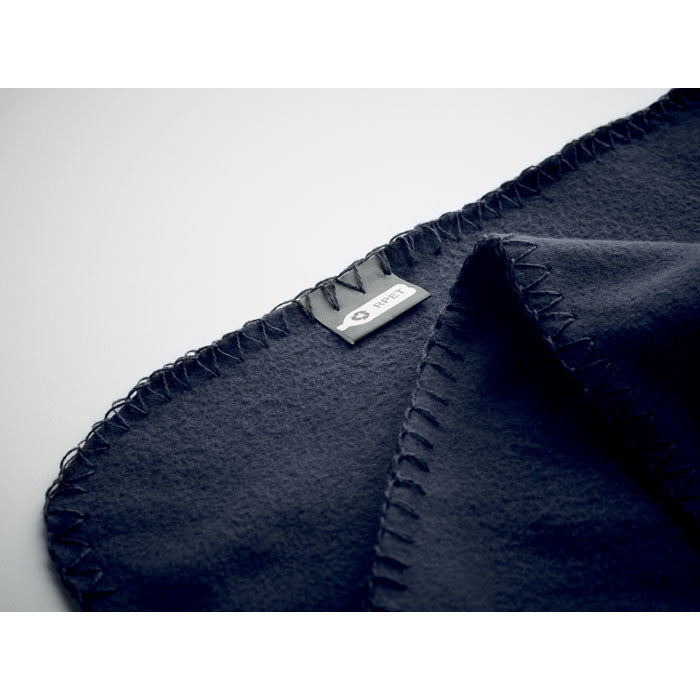 Branded RPET fleece travel blanket