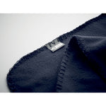 RPET fleece travel blanket Blue