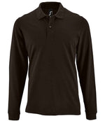 SOL'S Perfect Long Sleeve Piqué Polo Shirt Black