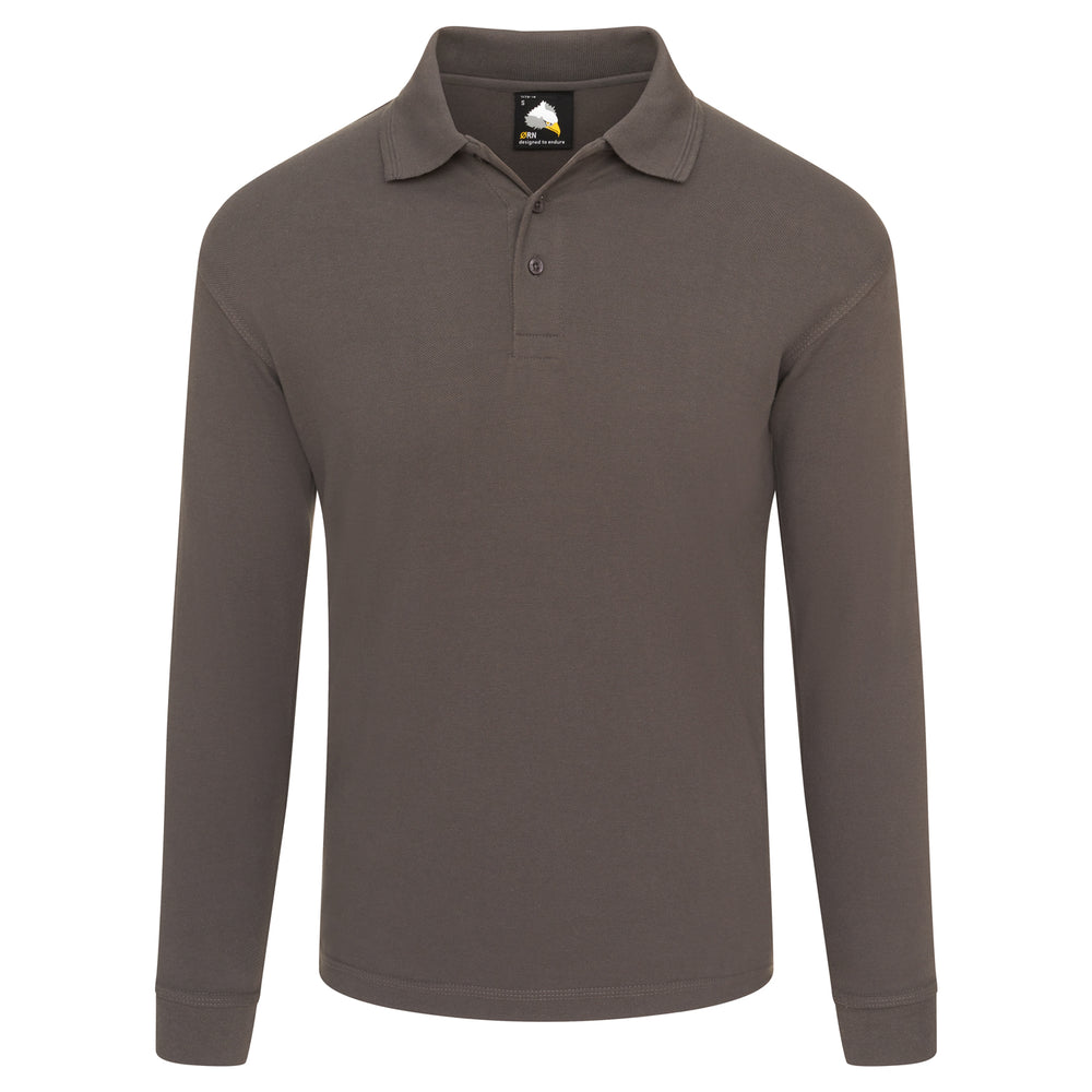Orn Weaver Premium L/S Poloshirt Graphite