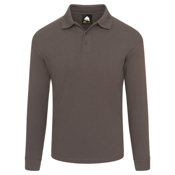 Orn Weaver Premium L/S Poloshirt Graphite