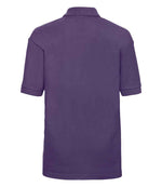 Russell Schoolgear Kids Poly/Cotton Piqué Polo Shirt Purple