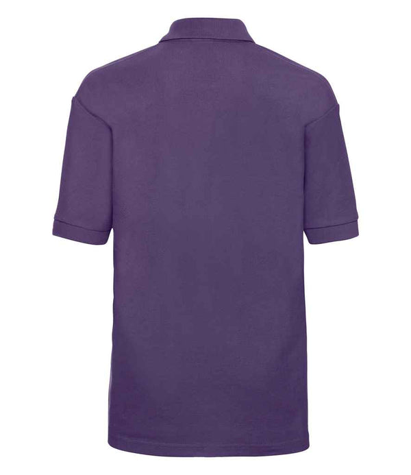 Russell Schoolgear Kids Poly/Cotton Piqué Polo Shirt Purple