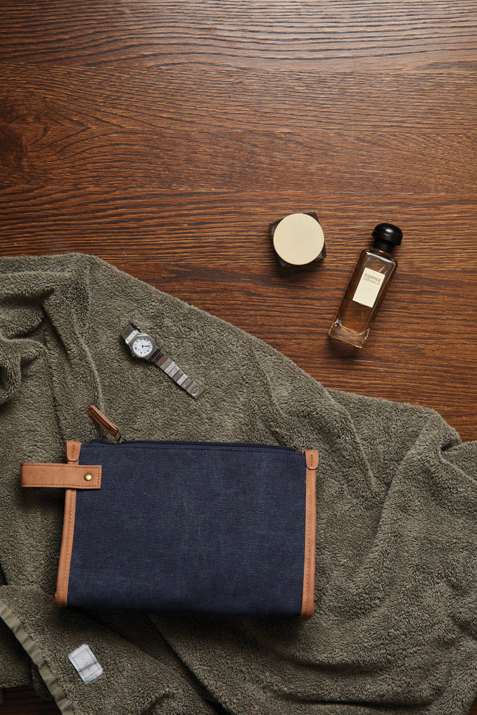 VINGA Bosler GRS recycled canvas toiletry bag