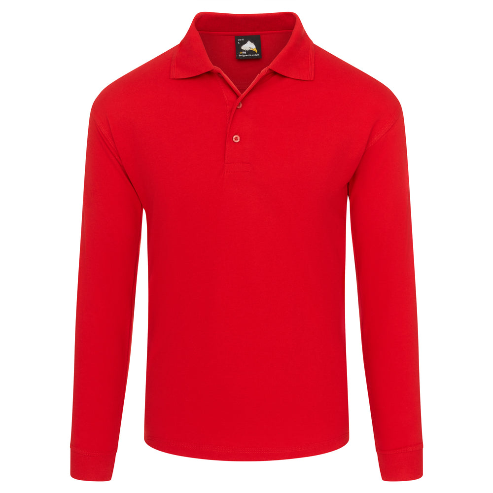 Orn Weaver Premium L/S Poloshirt Red