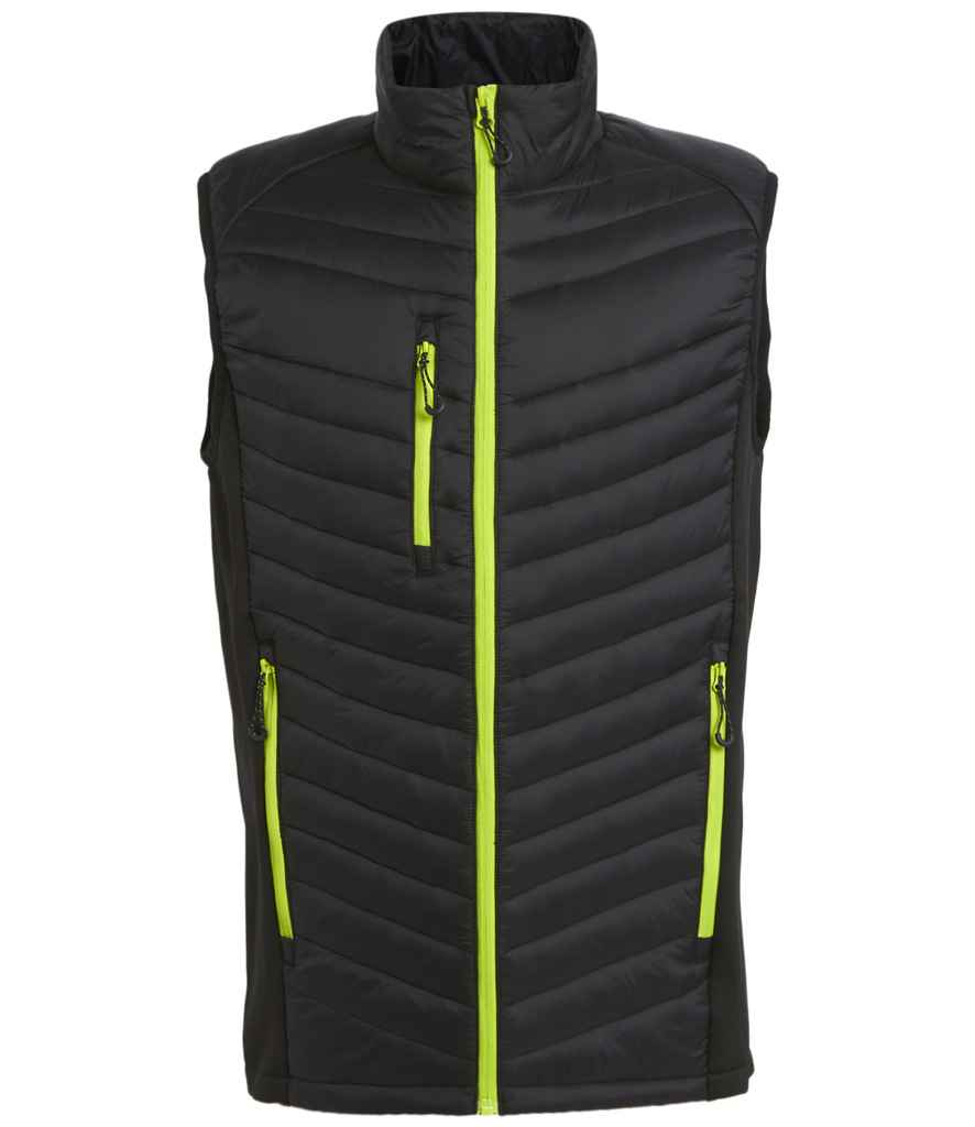 Regatta Navigate Hybrid Bodywarmer Black/Lime Green